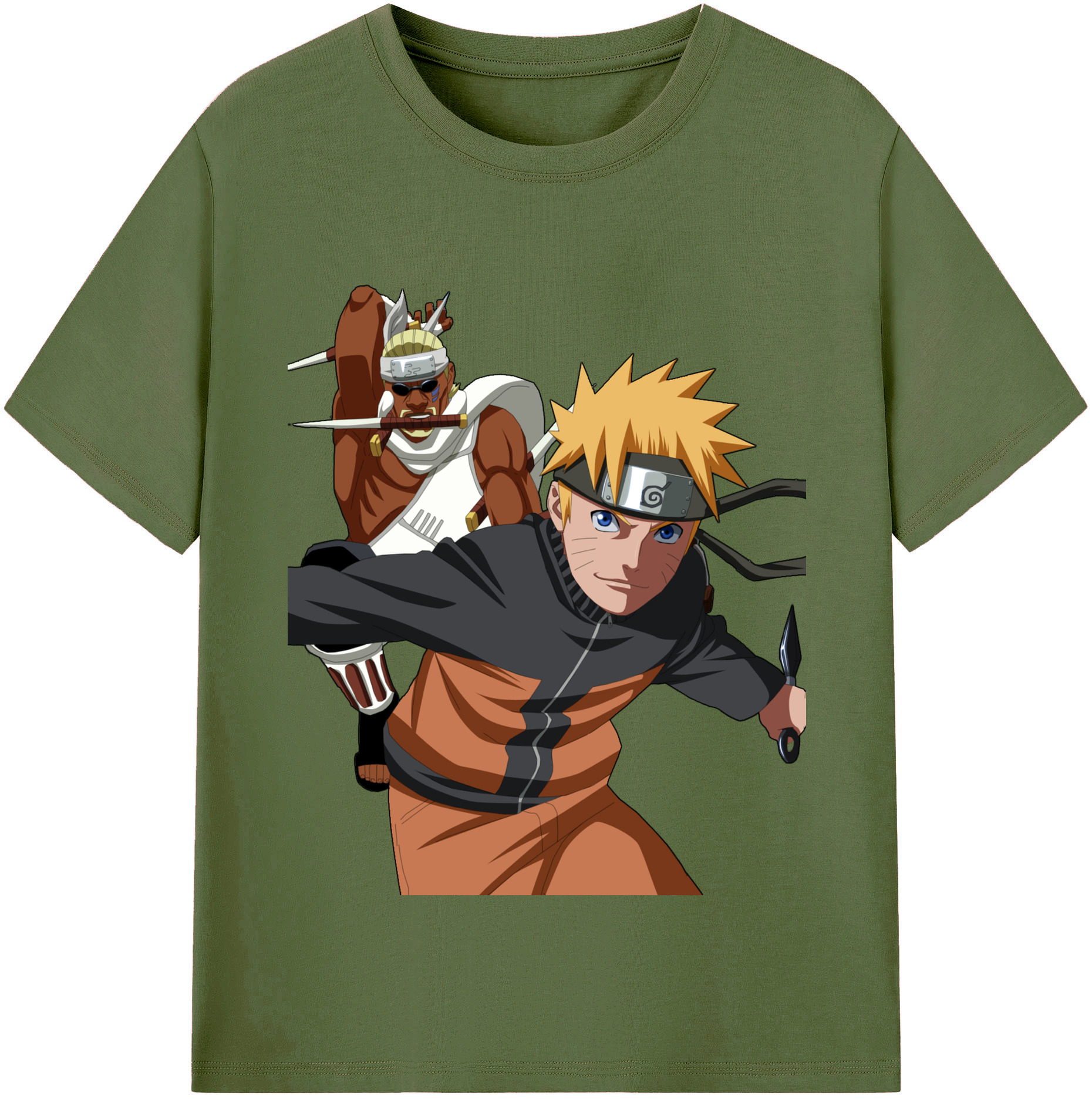 （画像用） NARUTO -ナルト- うずまき ナルト Uzumaki Naruto 綿100％半袖Tシャツ（フロントプリント）